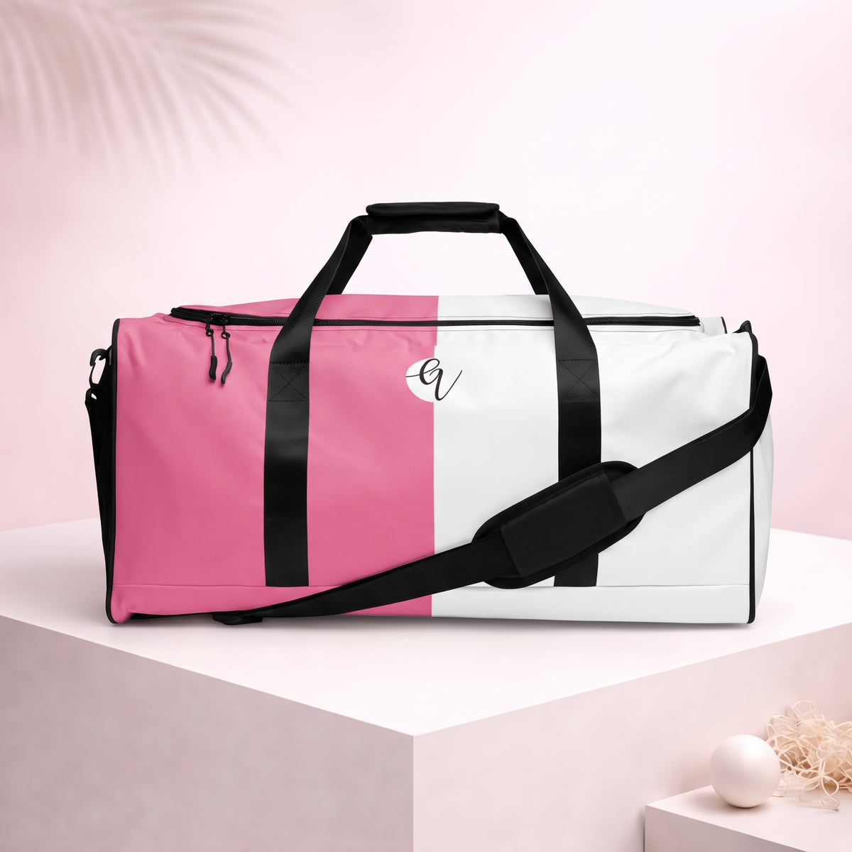 Pink Colored Duffle bag