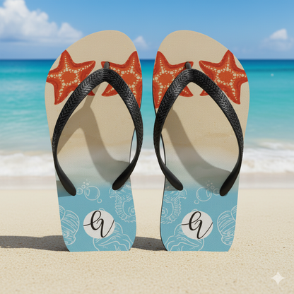 Sea starfish Flip-Flops
