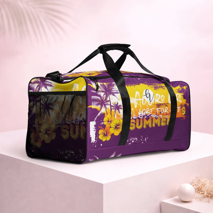 Purple Yellow Summers Duffle bag
