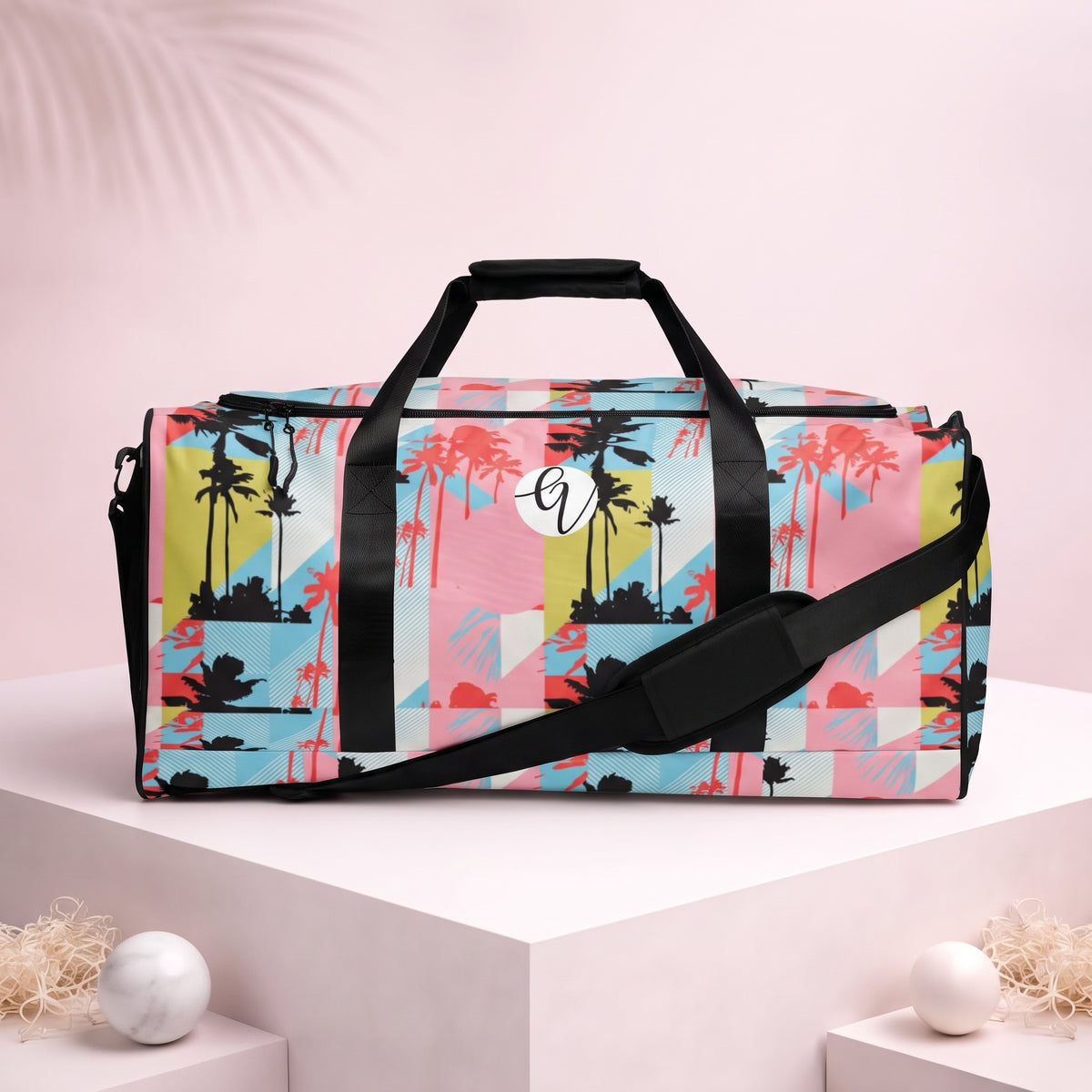 Pink Pattern Duffle bag
