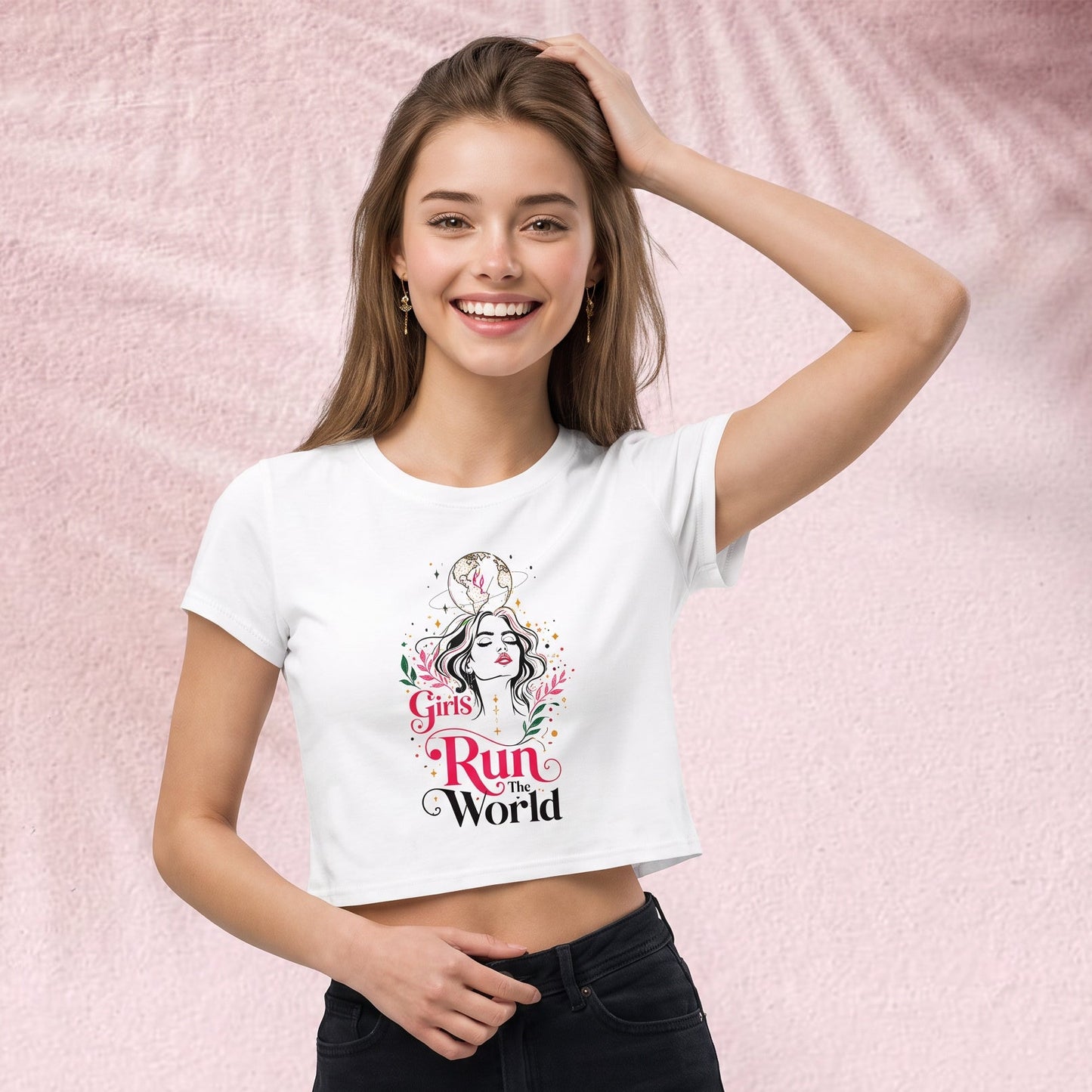 Girls always run the world Crop Top