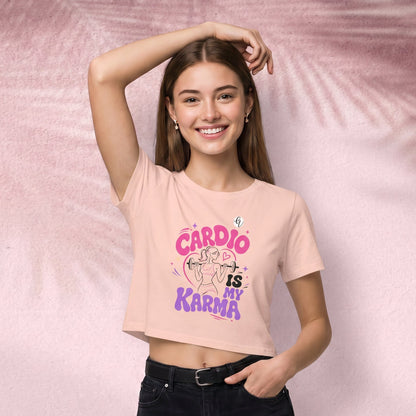 Cardio is my karma Crop Top