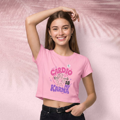 Cardio is my karma Crop Top