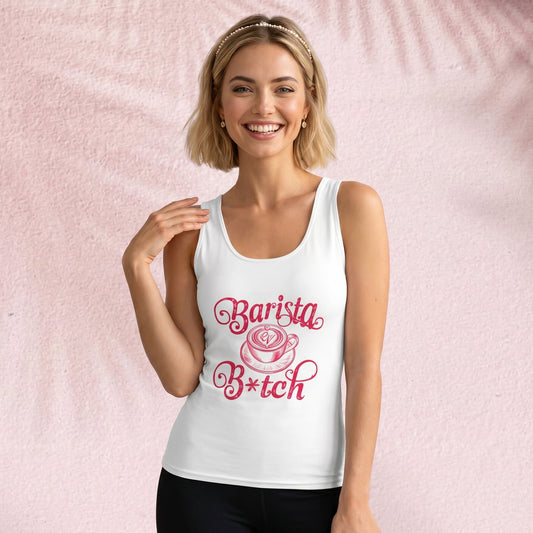 Barista Bitch Cut & Sew Tank Top