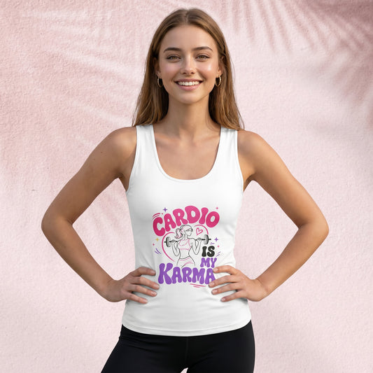 Cardio is my Karma Cut & Sew Tank Top