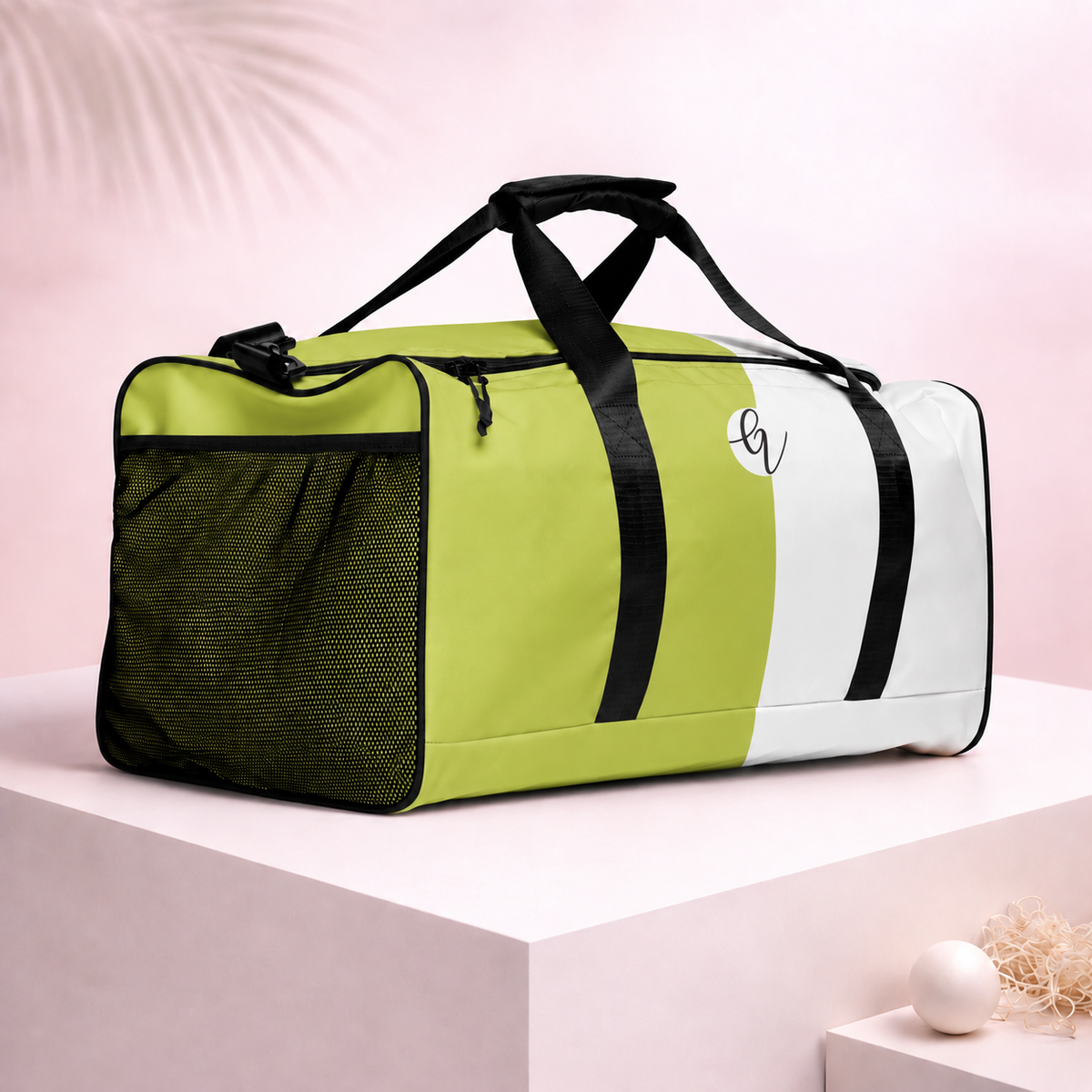 Green Colored Duffle bag