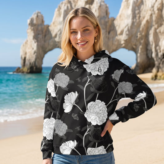 Noir Bloom Hoodie