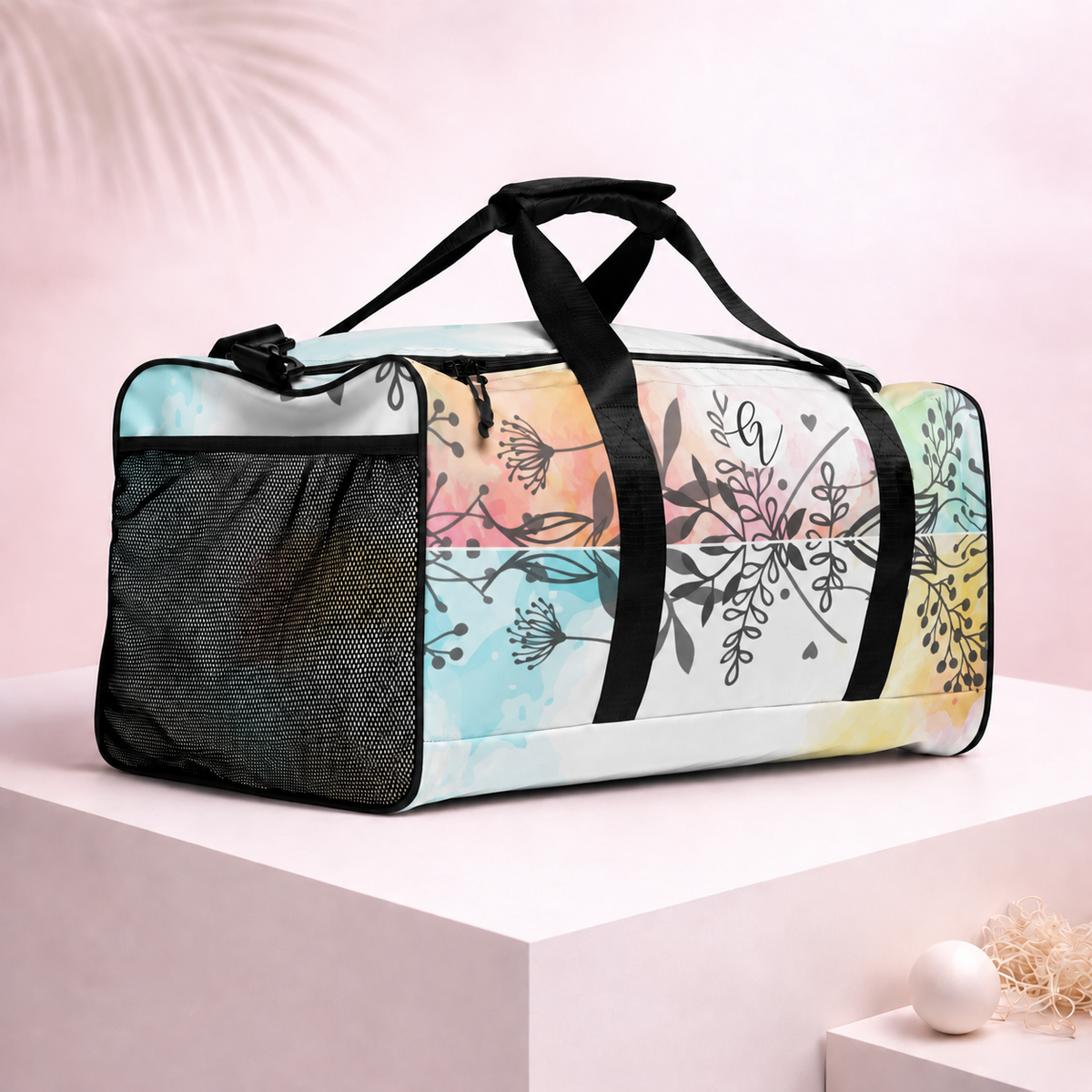 Flower Floral Duffle bag