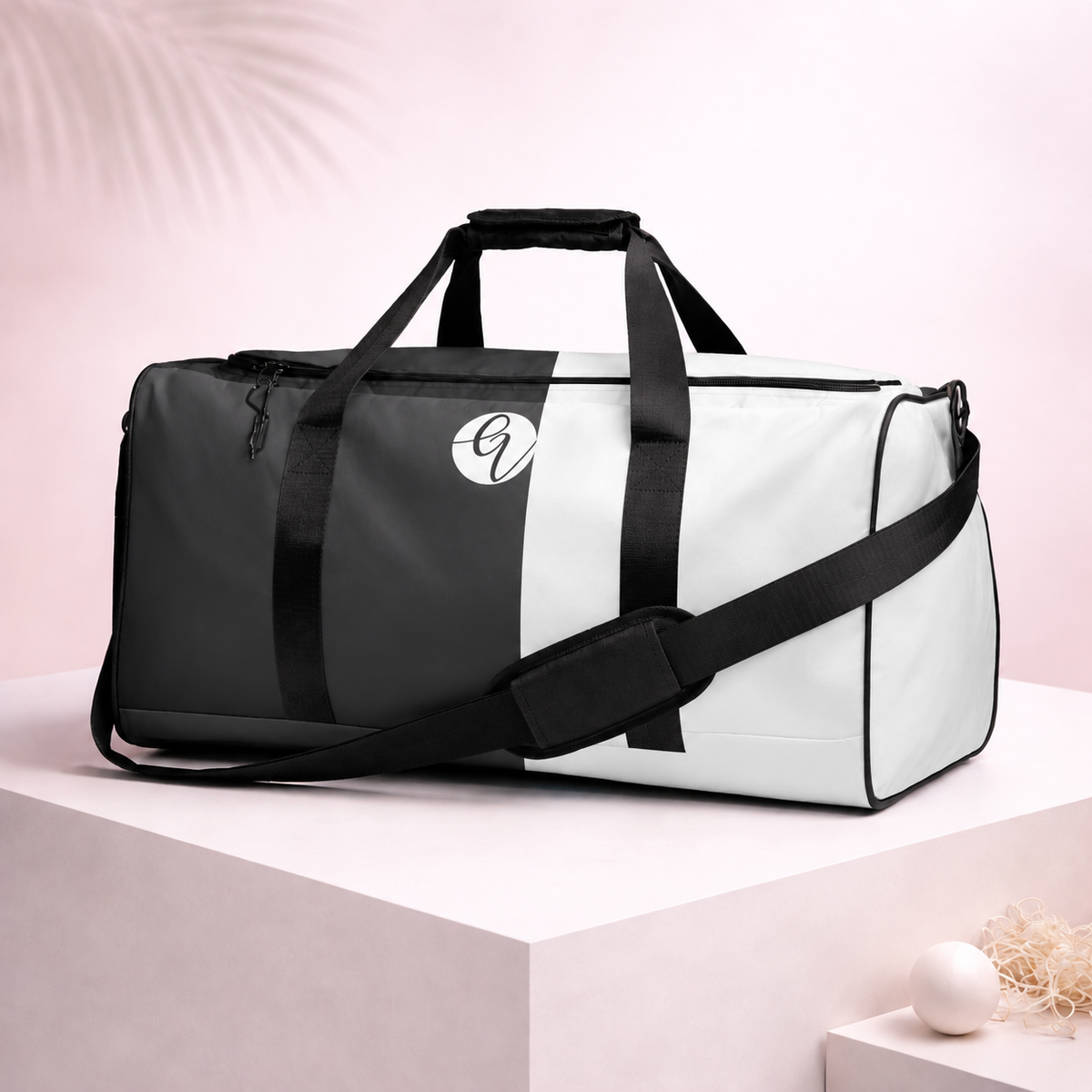Grey Colored Duffle bag