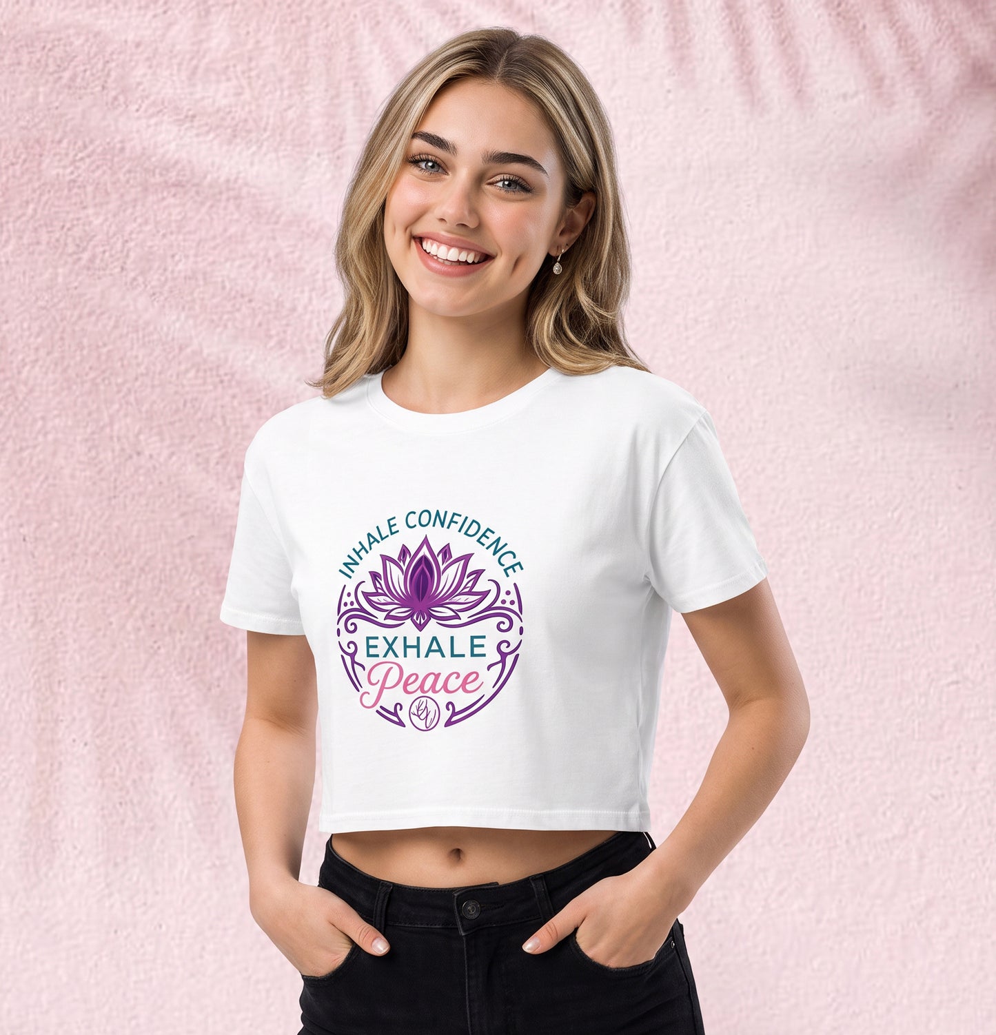 Inhale confidence Crop Top