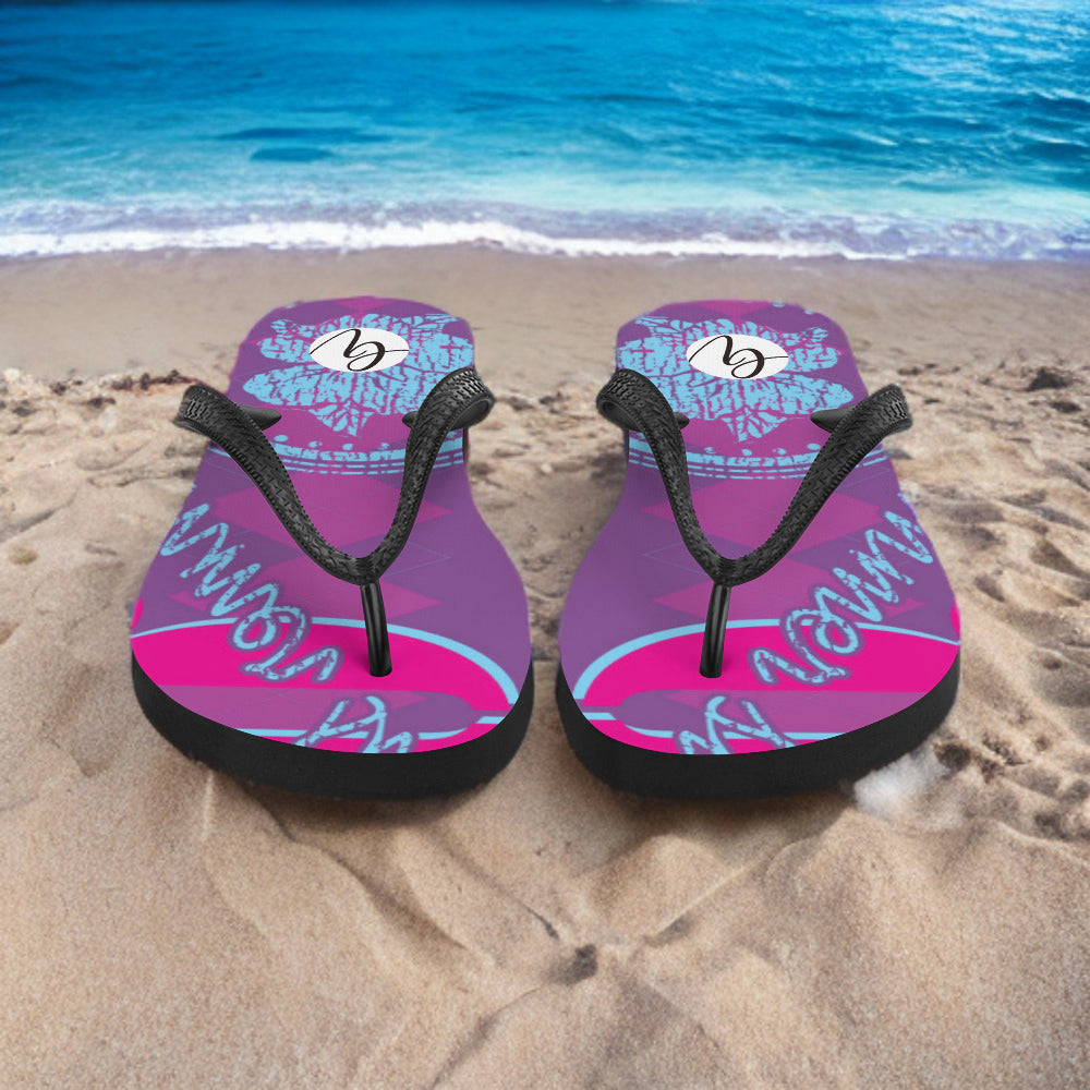 Purple Kisses Flip-Flops