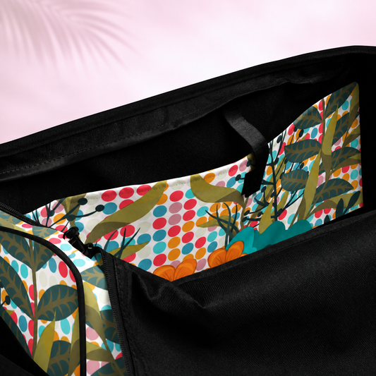 Floral Frame Duffle bag