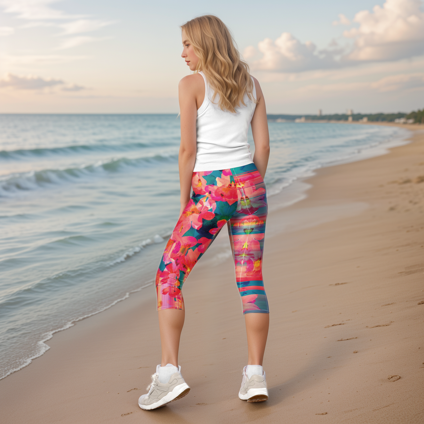 Barbie-Floral Capri Leggings