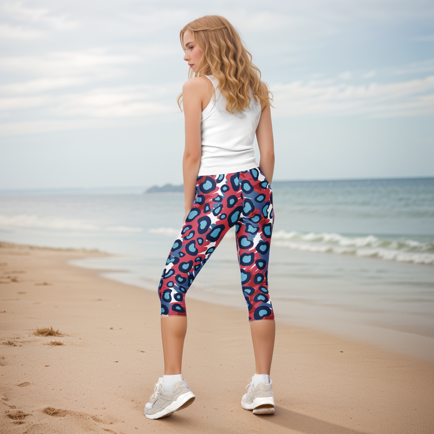 Leopard Design Pattern Capri Leggings
