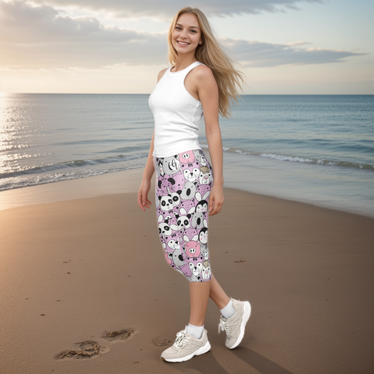 Beary Bear Capri Leggings