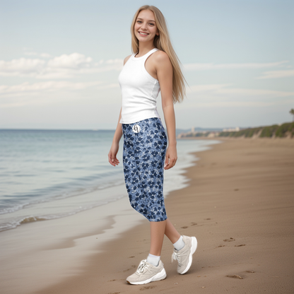 Bullet Printed Capri Leggings