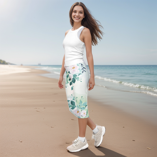 Floral Capri Leggings