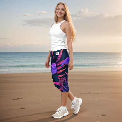 Jurassic Jungle Capri Leggings