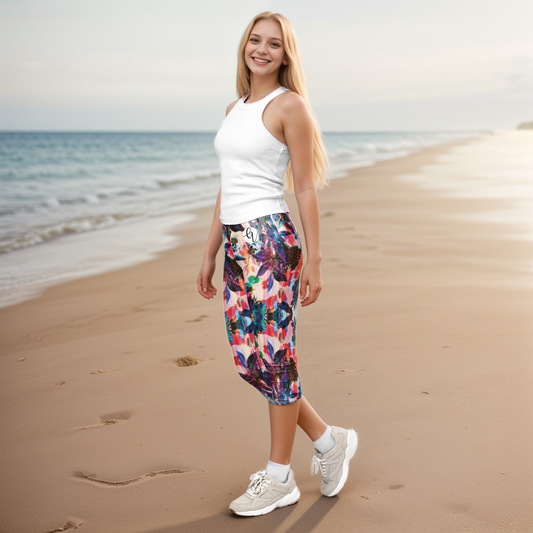 Multi Colored Capri Leggings