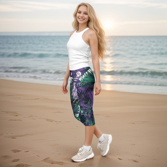 Multicolored Capri Leggings