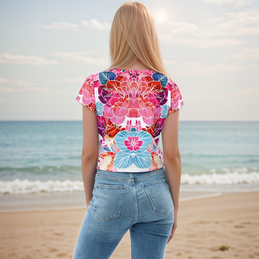 Floral Delight Crop Tee