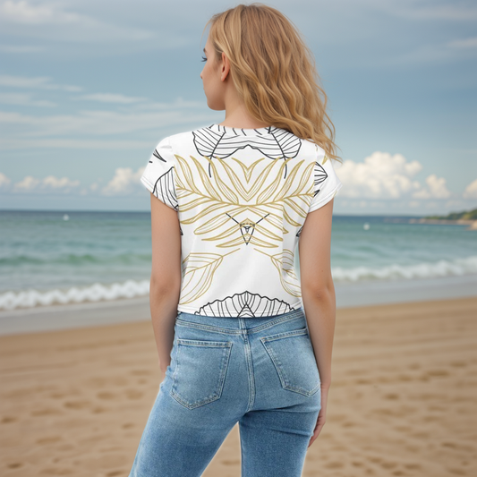 Palm Leaves Crop Tee