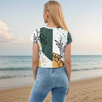Unison jungle Crop Tee