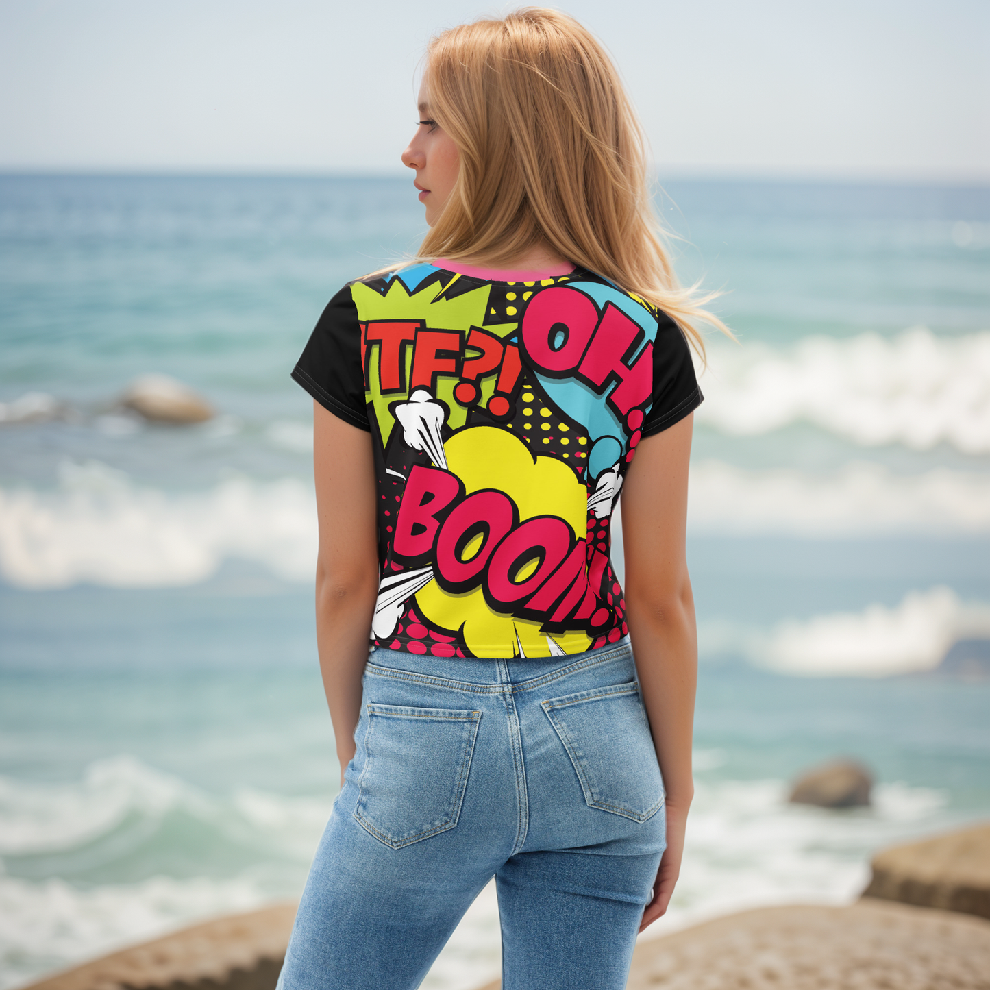 Cool Comic Crop Tee