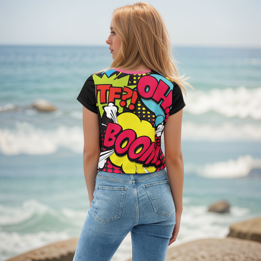 Cool Comic Crop Tee