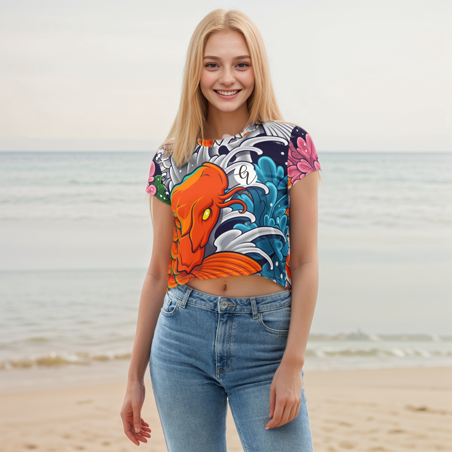 Koi Fish Crop Tee