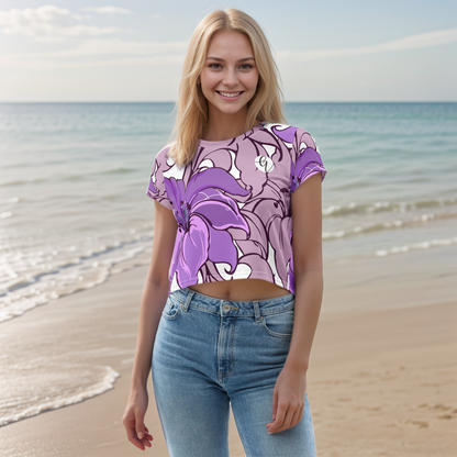 Lotus Flower Crop Tee