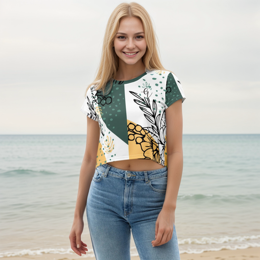 Unison jungle Crop Tee