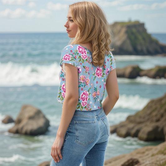 Rose And Hubble Crop Tee