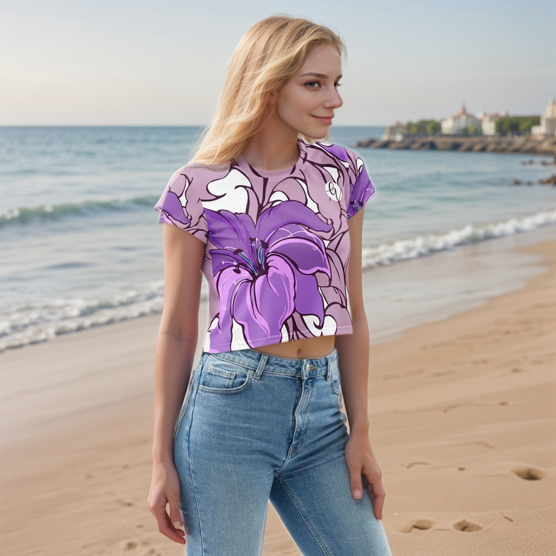 Lotus Flower Crop Tee