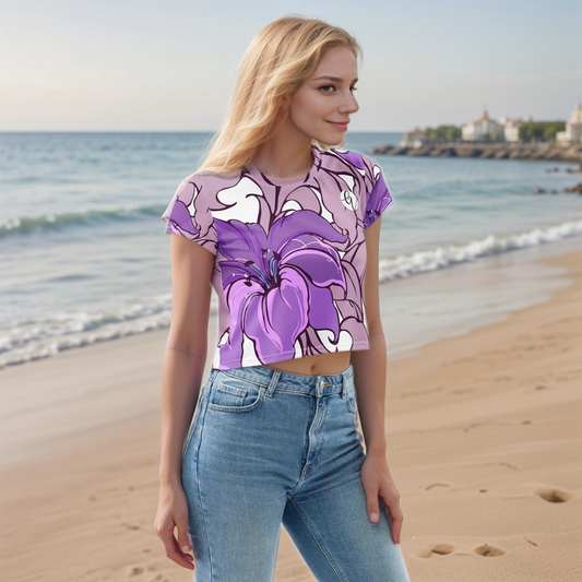 Lotus Flower Crop Tee