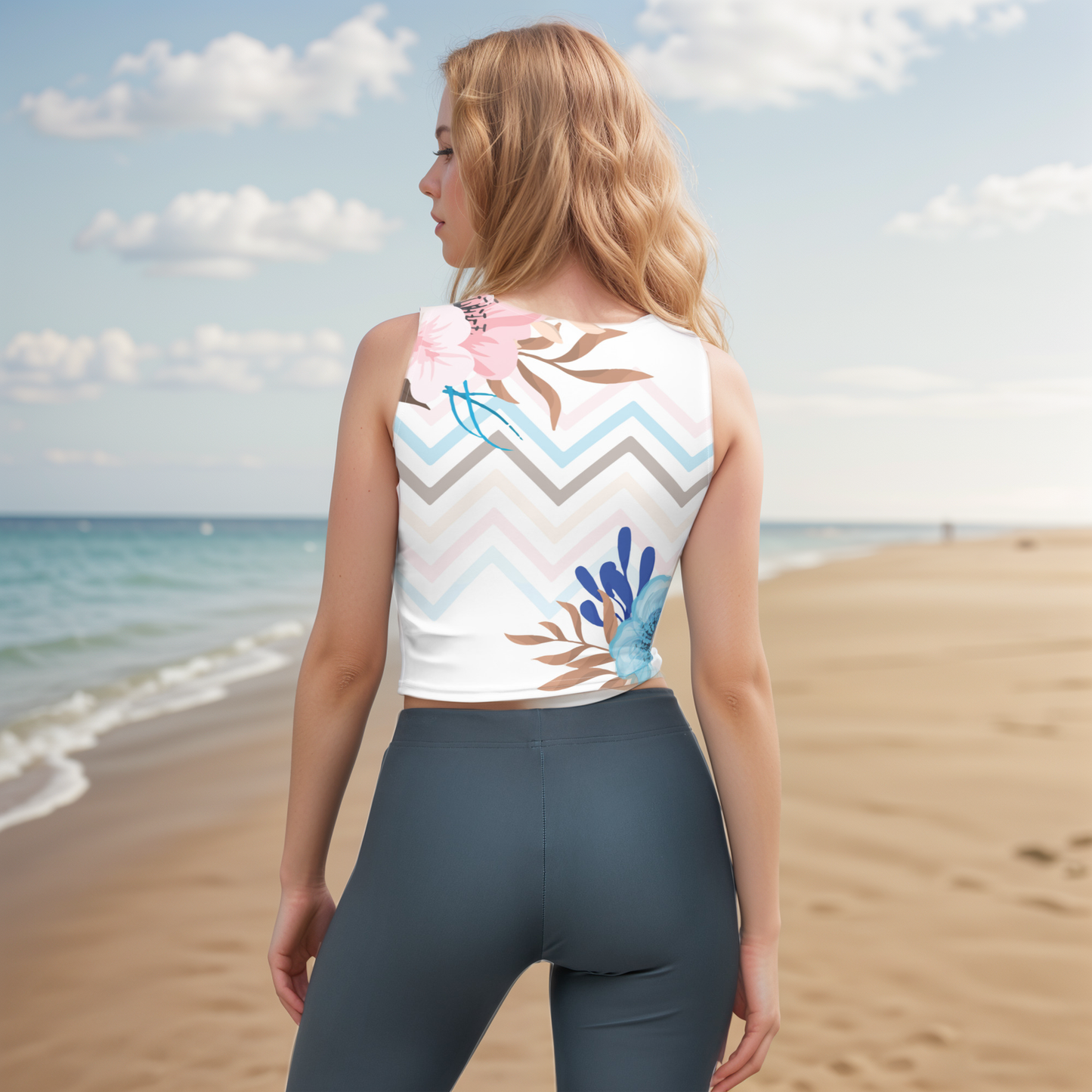 Multi Lines Crop Top