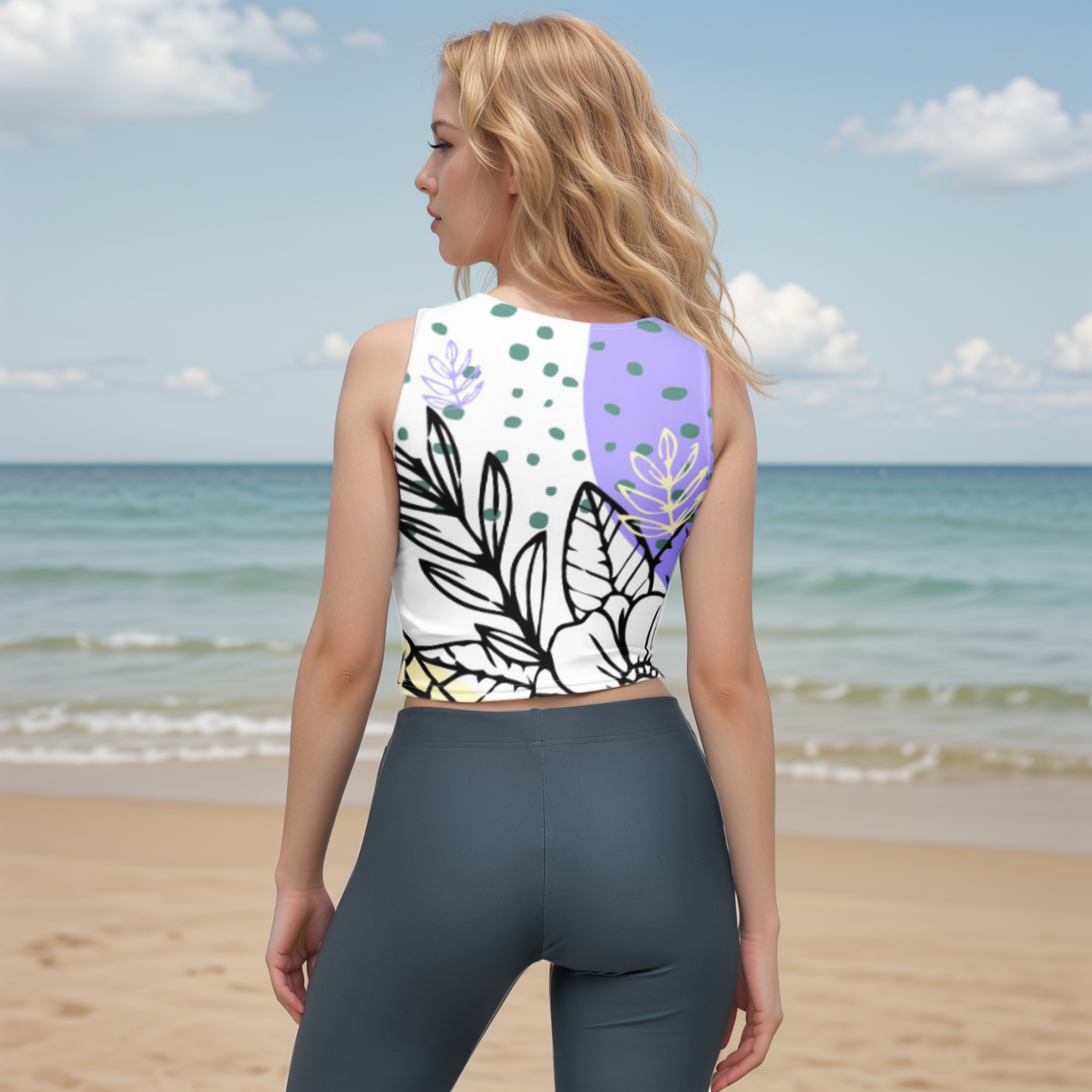 Violet Periwinkle Crop Top