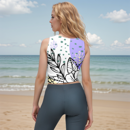 Violet Periwinkle Crop Top