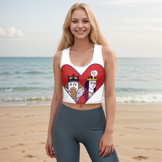 King Of Hearts Crop Top