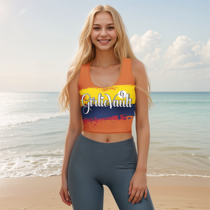 GirlieVault Yellow Crop Top