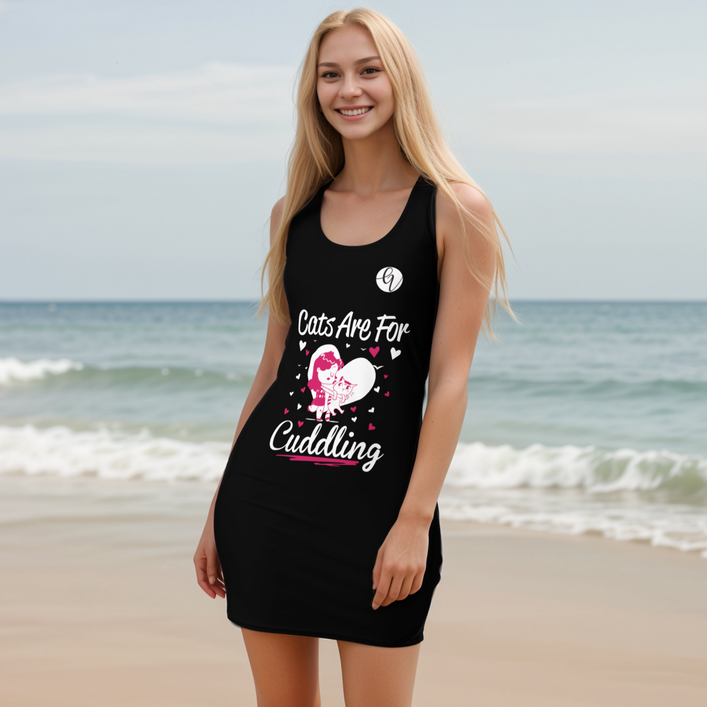 Cats are for cuddling Cut & Sew Dress