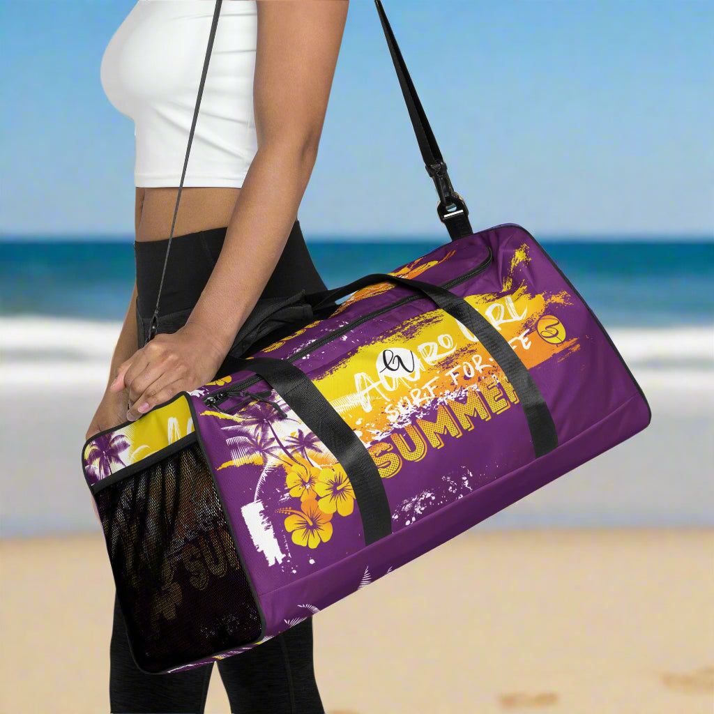 Purple Yellow Summers Duffle bag