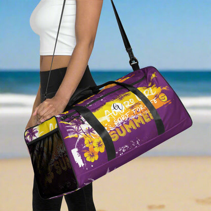 Purple Yellow Summers Duffle bag