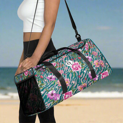Orchid Floral Pattern Duffle bag