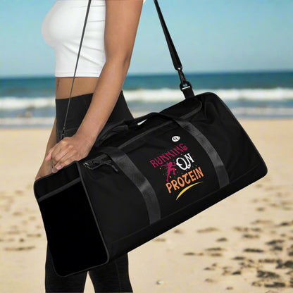 Running on Protein Pledge Duffle bag