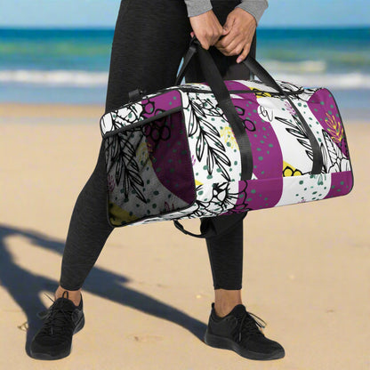 Ditzy Plum Duffle bag
