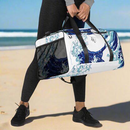 Wave Patterned Duffle bag