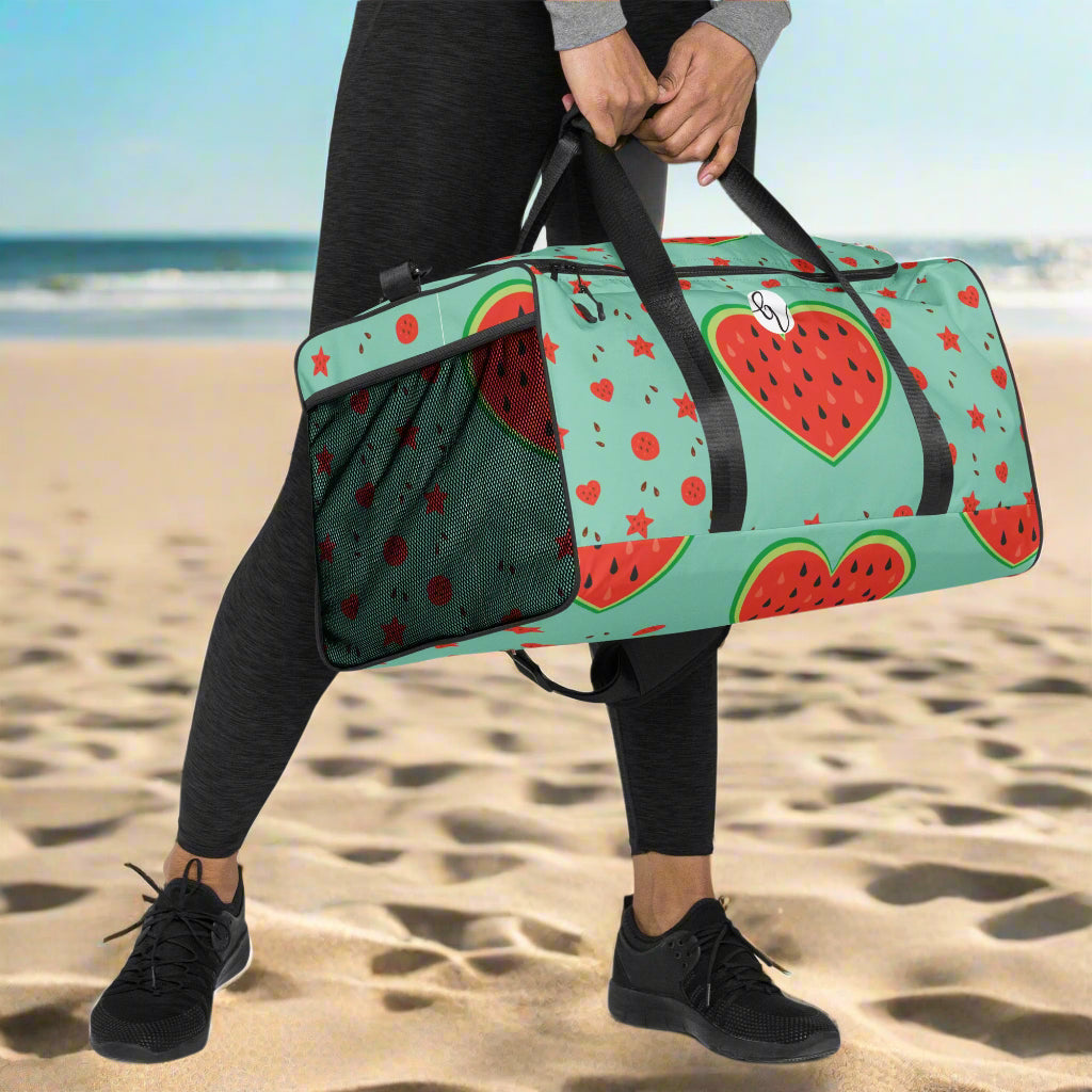 Watermelon Heart Duffle bag