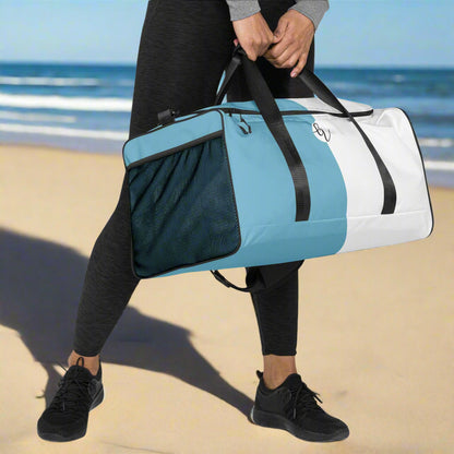Neon Blue Colored Duffle bag