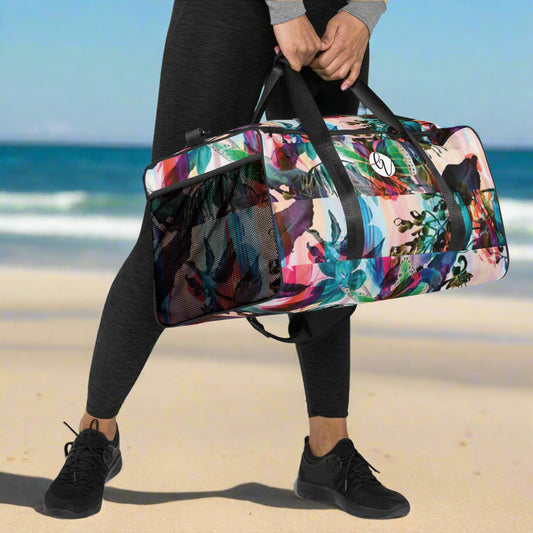 Multicolored Pattern Duffle bag